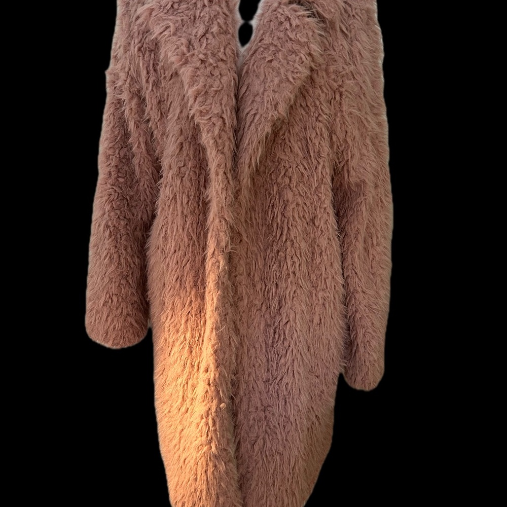 Regenbogen Pink Faux Fur Coat